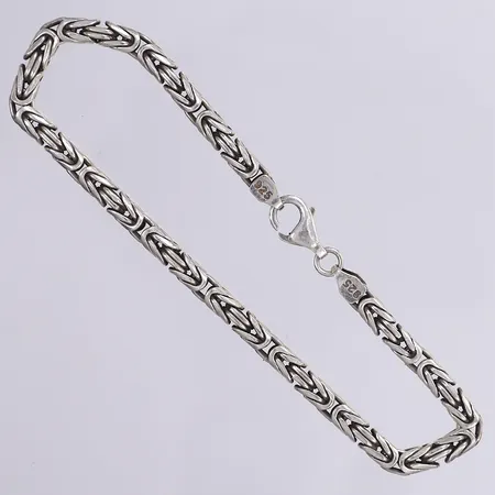 Armband Kejsarlänk, 22cm, bredd 4mm, silver 925/1000 Vikt: 19,3 g