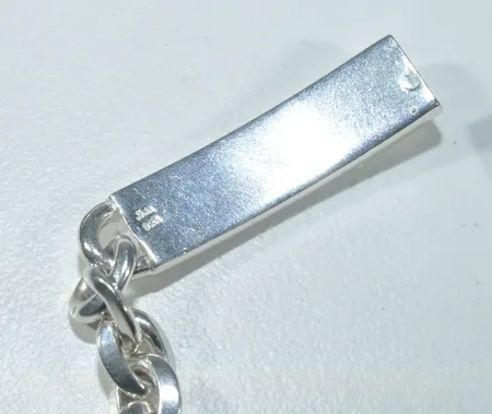 Armkedja ,  dåligt lås ref ,Längd 20,5 cm ,Bredd 7,68mm silver 925/1000 Vikt: 27,7 g