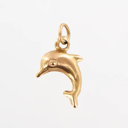 Hänge, delfin, ca 13mm, 18K Vikt: 0,3 g
