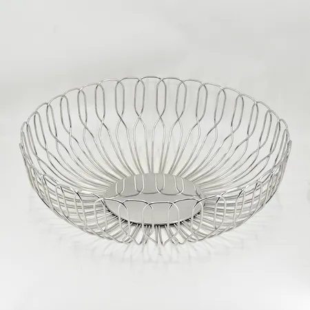 Brödkorg, Georg Jensen, modell Alfredo, Ø26 cm, höjd 7½ cm, repig, bruksskick, inga tillbehör.