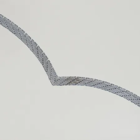 Collier, längd 42 cm, bredd 7 mm, Fläcken är borta efter tvätten , silver 835/1000,   Vikt: 33,6 g