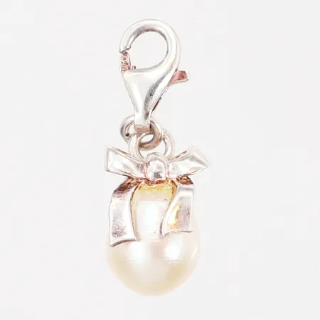 Berlock med imiterad pärla, Thomas Sabo, 10x25mm, silver 925/1000 Vikt: 1,8 g