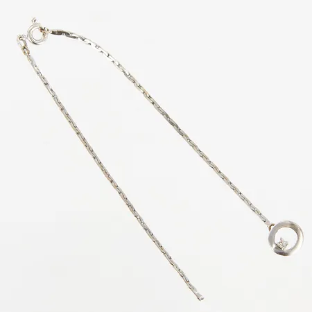 Armband med vit sten, defekt, vitguld, 18K Vikt: 3,2 g