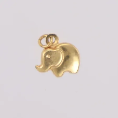 Hänge, elefant, längd 6,9mm, bredd 6,3mm, 18K Vikt: 0,1 g