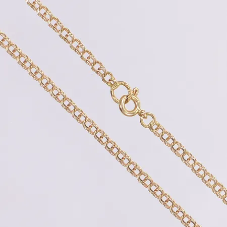Halskedja Bismarck, 38cm, bredd 2,5mm, 18K Vikt: 3,9 g