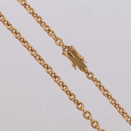 Collier, Ankar, längd 41,5cm, bredd 2,3mm, 18K Vikt: 15 g