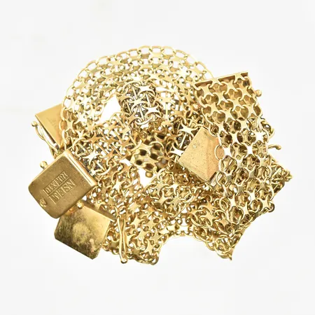 Diverse defekt guld, 18K. Vikt: 39,6 g