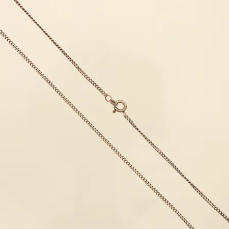Kedja, Pansar, längd 45cm, bredd ca 1,4mm, något defekt vid lås, 925/1000 silver  Vikt: 3,5 g