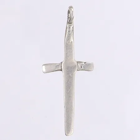 Hänge kors, 49x19mm, ostämplat silver Vikt: 4,3 g