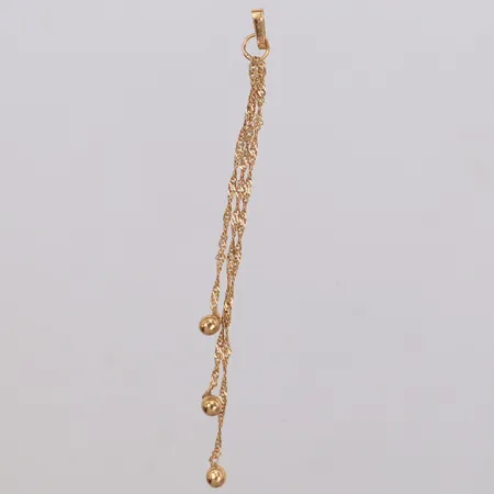 Hänge, längd 7cm, bredd 1,2mm, GHA, 18K Vikt: 0,7 g
