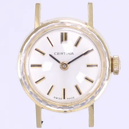 Damur Certina, Ø18mm, manuell, 14K i boett, Bruttovikt: 8,5g
