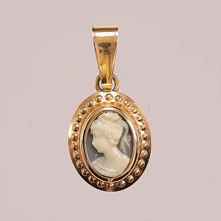 Hänge, Camé, 11mm, 18K 0,6g.