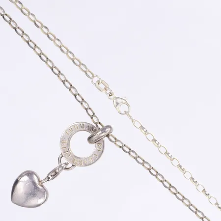 Halscollier med berlock, Thomas Sabo Charm Club, 70cm, bredd 2-44mm, silver 925/1000 Vikt: 13,4 g