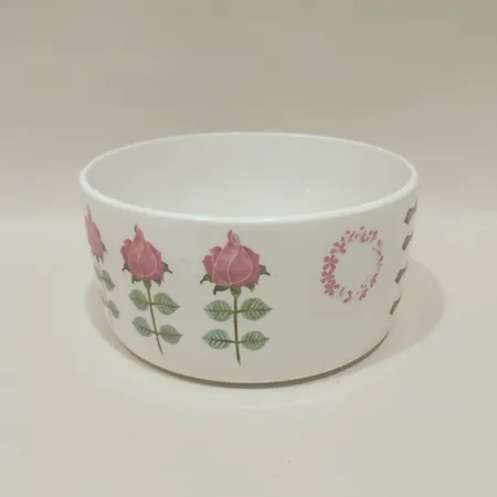 Skål, Pynta, formgivare Stig Lindberg för Gustavsberg, höjd 7cm, Ø15cm, sliten dekor. 