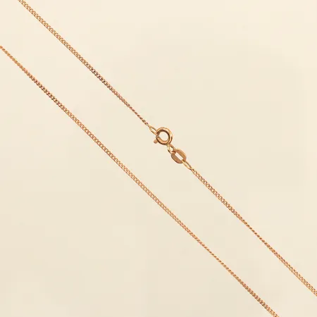 Kedja Pansar, längd 43cm, bredd ca 1,2mm, Guldfynd, 18K Vikt: 2,4 g