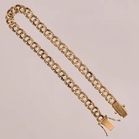 Armband Bismarck, 19,5cm, bredd:5mm, 18K 10,1g.