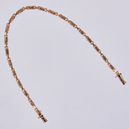 Armband, längd: ca 18,5cm, bredd: ca 2mm, säkerhetskedja saknas, 18K Vikt: 5,9 g