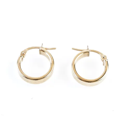 Örhängen, Ø13mm, bredd 4mm, 18k, mkt fint skick Vikt: 1,5 g