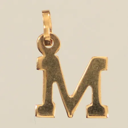 Hänge M, ca 16mm, bredd ca 10mm, 18K Vikt: 0,6 g
