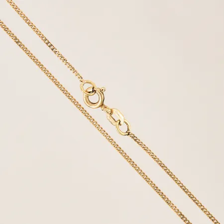 Kedja Pansar, längd: 50cm, bredd: 1,1mm, Balestra, 18K  Vikt: 3 g