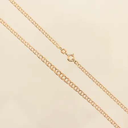 Collier doserad Bismarck, längd 43cm, bredd 2,9-4,3mm, 18K Vikt: 5,2 g