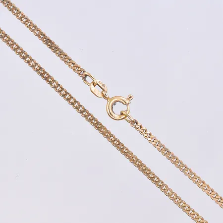 Kedja Pansar, längd 43 cm, bredd 2 mm, 18K. Vikt: 6,6 g