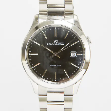 Herrur Sjöö Sandström Jubile Steel, stål, quartz, 40mm, ref: SS1431-1, personlig gravyr, stållänk, dubbelviklås, certifikat, box, ytterkartong Vikt: 0 g