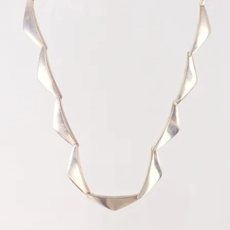 Collier Peak, Bent Gabrielsen för Georg Jensen, längd 42cm, bredd 10mm, repig, silver 925/1000.  Vikt: 47,8 g