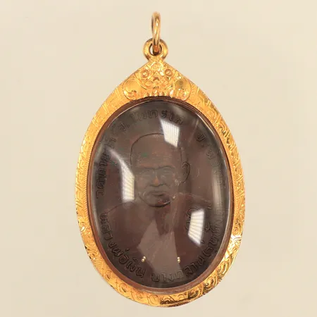 Hänge Buddha, Luang Por Ruay/luang por ngaun, ca 45mm, bredd ca 25mm, folierad, bruttovikt: 12,9g Vikt: 12,9 g