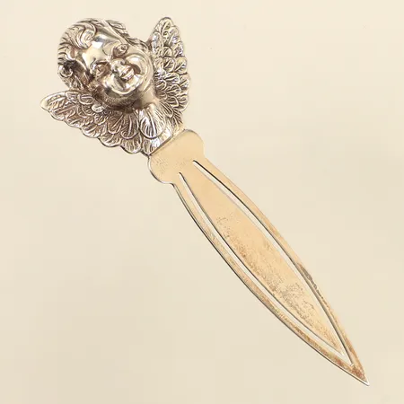 Bokmärke, ängel, längd 85mm, bredd 32,7mm, silver 925/1000 Vikt: 10,4 g
