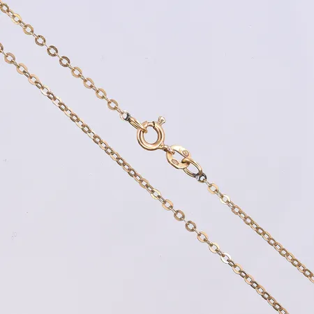 Kedja Ankar, längd 47,5 cm, bredd 1 mm, 18K. Vikt: 2,5 g