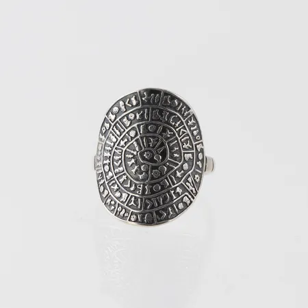 Ring mönstrad, stl 17½mm, bredd 2,7-21,8mm, silver Vikt: 3,6 g