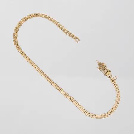 Armband, skadat, av i länk, 14K Vikt: 7,8 g