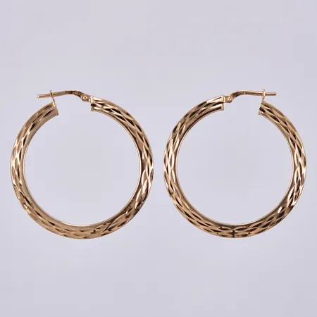 Ett par örhängen, creoler, Ø36mm, förgylld, 925/1000 silver Vikt: 3,6 g