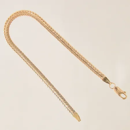 Armband Rävsvans, längd: 19cm, bredd: 3,8mm, Balestra, 18K Vikt: 7,5 g