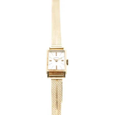 Damur Tissot, 18k m länk 18k, manuell, 14mm x 24mm, 18,5cm, bredd 8mm, 18k, bruttovikt 23,5gr