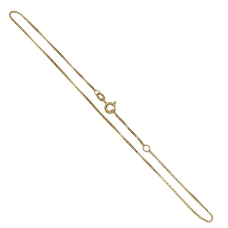 Vristlänk Venezia, 9K guld, Guldfynd (GHA), längd 24,5 - 26,5 cm, bredd 1 mm Vikt: 1 g