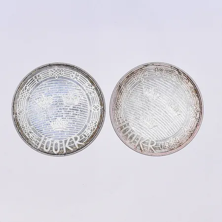 Mynt, Sveriges Riksdag Helgeandsholmen, Ø32 mm, 1983, silver 800/1000. Vikt: 31,7 g
