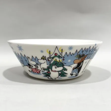 Muminskål, Under granen 2013, Arabia, Finland, höjd 6,5cm, Ø14,5cm, design Kaj Franck, märkt CR0313, porslin Skickas med paket.