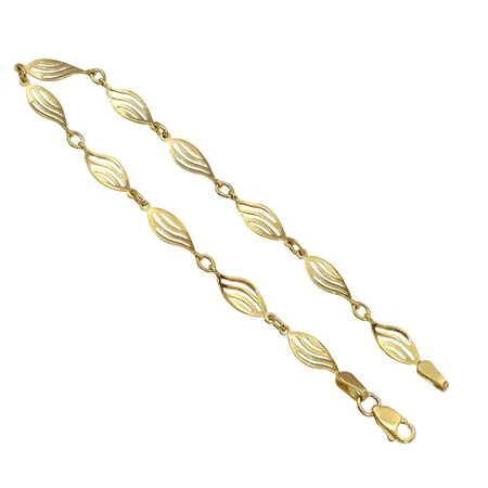 Armband, 18K guld, Guldfynd (GHA), längd 19,0 cm, bredd 5 mm, fint skick Vikt: 3,4 g