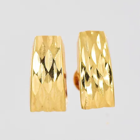 Ett par örhängen, 4,5x10mm, 18K Vikt: 0,5 g