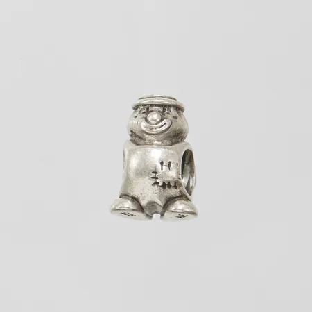 Berlock, clown, Pandora, 13x8mm, silver, 925/1000 Vikt: 3,8 g