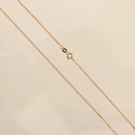 Kedja Pansar, ca 56cm, bredd ca 1,5mm, 18K Vikt: 4,2 g