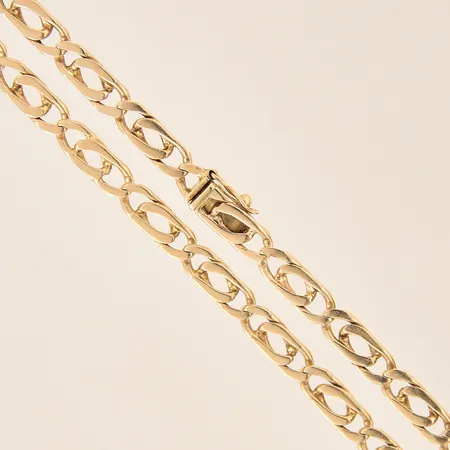 Kedja, längd: 49,5cm, bredd: 5,1mm, 14K  Vikt: 26,1 g