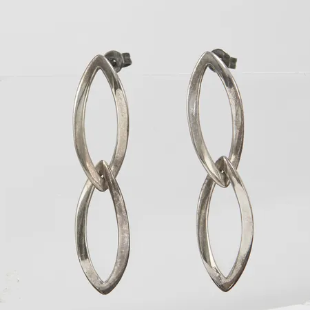 Silverörhängen, rörlig del, 48x11,3mm, GHA, 925/1000 Vikt: 5,8 g