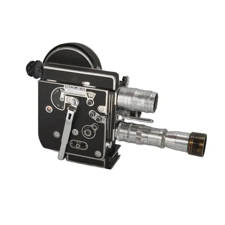 Filmkamera BOLEX H16, ej funktionstestad, extra teleobjektiv,  Skickas med postpaket.