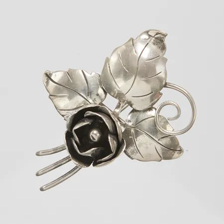 Brosch, 46,5x37,2mm, Victor Janson Guldvaru Ab, Lindesberg, 1955, silver, 830/1000 Vikt: 8,1 g