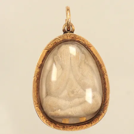 Hänge, Buddha, Phra Pidta, ca 16mm, bredd ca 30mm, folierad, bruttovikt. 19,2g Vikt: 19,2 g