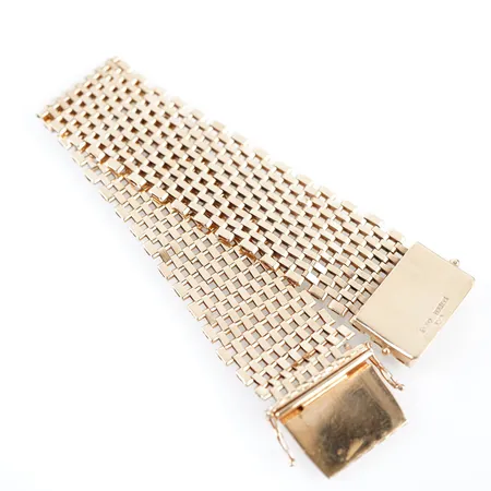 Armband, 19cm, bredd 23mm, 18k Vikt: 49,3 g