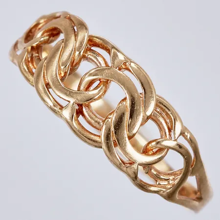 Ring bismarck, stl: 17¼, bredd: ca 1-7mm, 18K Vikt: 1,7 g